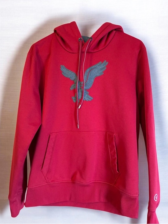American Eagle Outfitters Other - American Eagle Red Hoodie with Grey Eagle Graphic